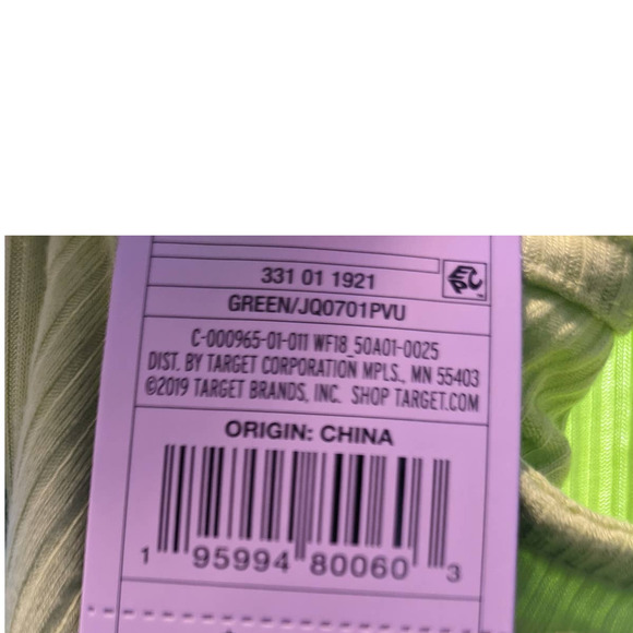 One Sleeve Asymmetrical Lime Green Bodysuit Wild Fable M Snap Layering One Piece - Picture 9 of 9